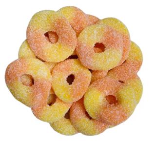 Fini Sour Peach Gummy Rings