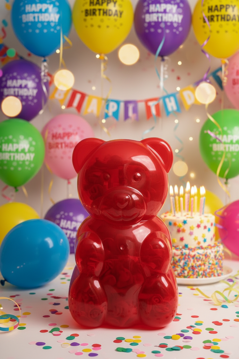 TIKTOK Viral Bear Gift Set - 1/2lb Bucket + 10 Candy Bags