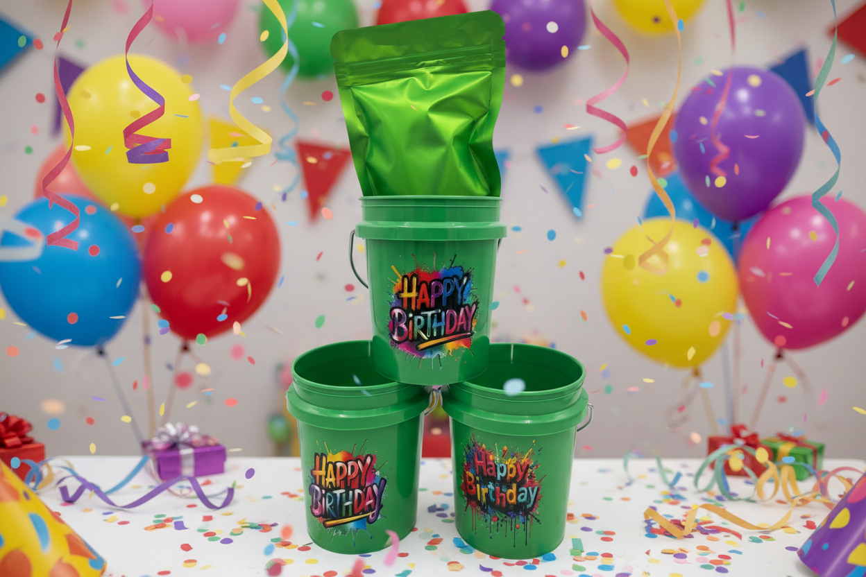 Happy Birthday Bucket - Choose Your Design