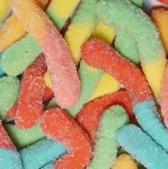 Neon Gummy Worms