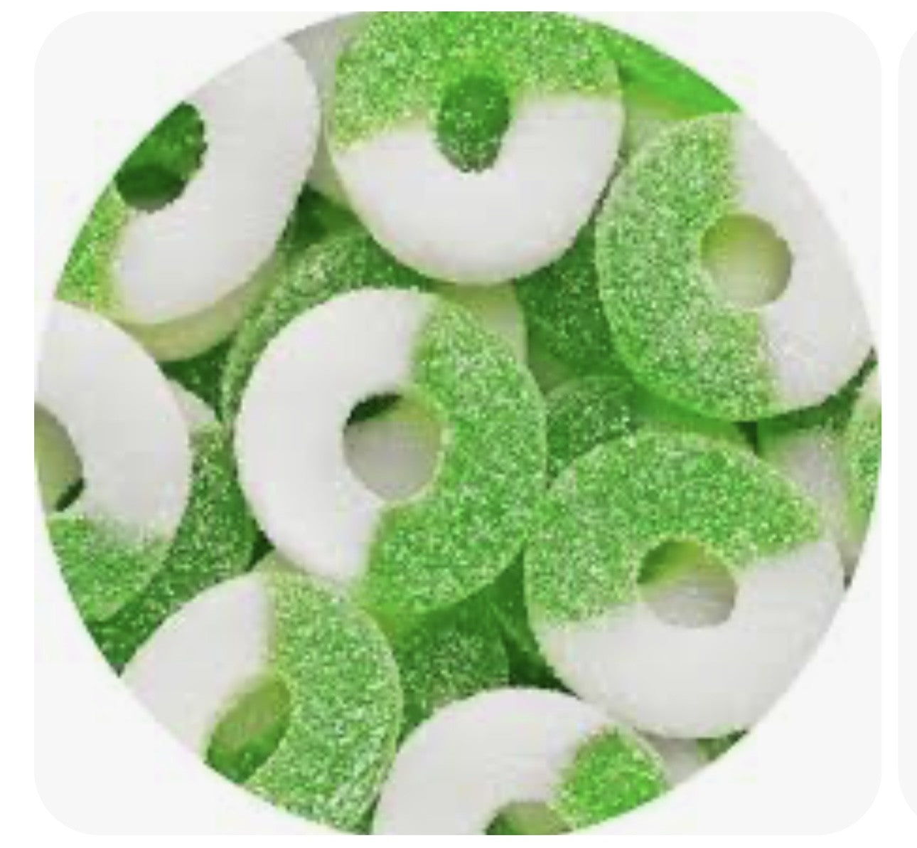 ALBANESE GUMMI APPLE RINGS 3LB BAG