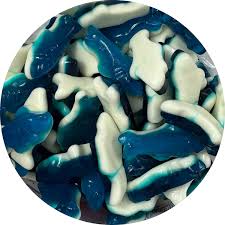 JOVY SHARKS BLUE & WHITE JUST ENOUGH BAG.
